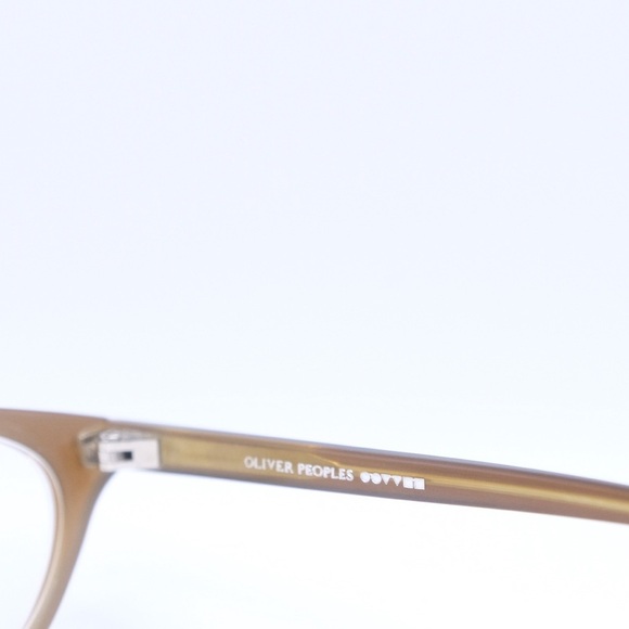 Vintage Oliver Peoples OP-590 CA/LA Green Brown Grain CAT EYE Japan - Picture 3 of 10